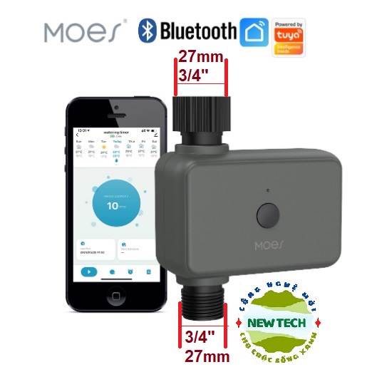 Đồng Hồ Hẹn Giờ Tưới Nước Tự Động - Kết Nối WiFi, 3G app Smart Life/ Tuya điều khiển bằng giọng nói Alexa Google Home