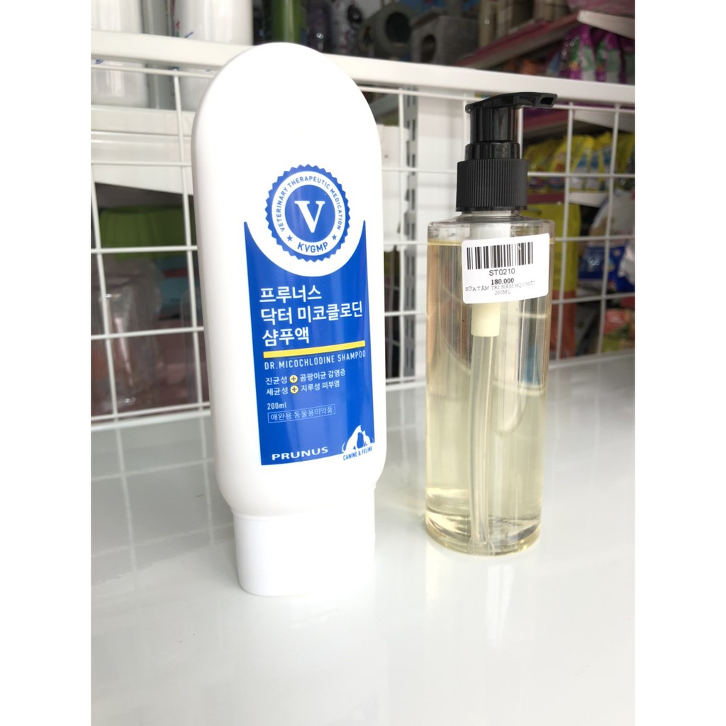 SỮA TẮM TRỊ NẤM CHO CHÓ MÈO MR.MICOCHLODINE 200ml