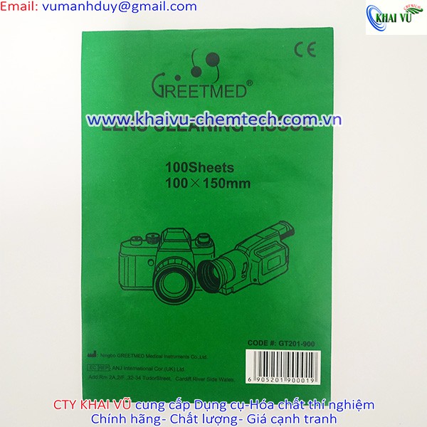 Giấy lau kính hiển vi 10x15cm (1 tập gồm 100 tờ)