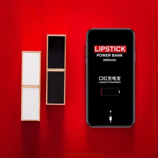 Sạc dự phòng hình thỏi son dung lượng 3000mAh