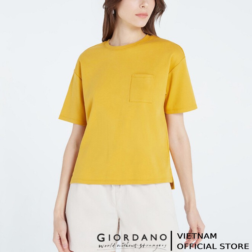 Áo Thun Nữ Ngắn Tay Pocket Tee Giordano 05321202