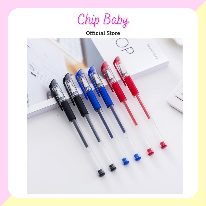 (Giá rẻ) Bút gel nước màu Xanh, Đen, Đỏ