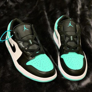 [Ảnh chụp thật] Giày Jordan 1 Low White Black Mystic Green - Cổ Thấp Xanh Lá