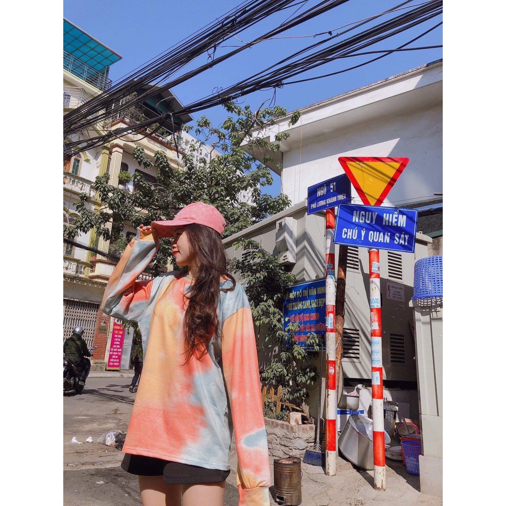 Áo loang màu , chất liệu da cá , hàng xịn SP000772