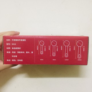 Bộ 4 cup đong Inox cao câp