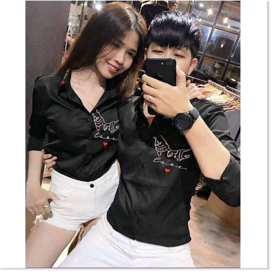 Áo sơ mi cặp đôi siêu đẹp , hottrend cho các bạn trẻ hot 2021 MẪU MỚI NHẤT HIỆN NAY