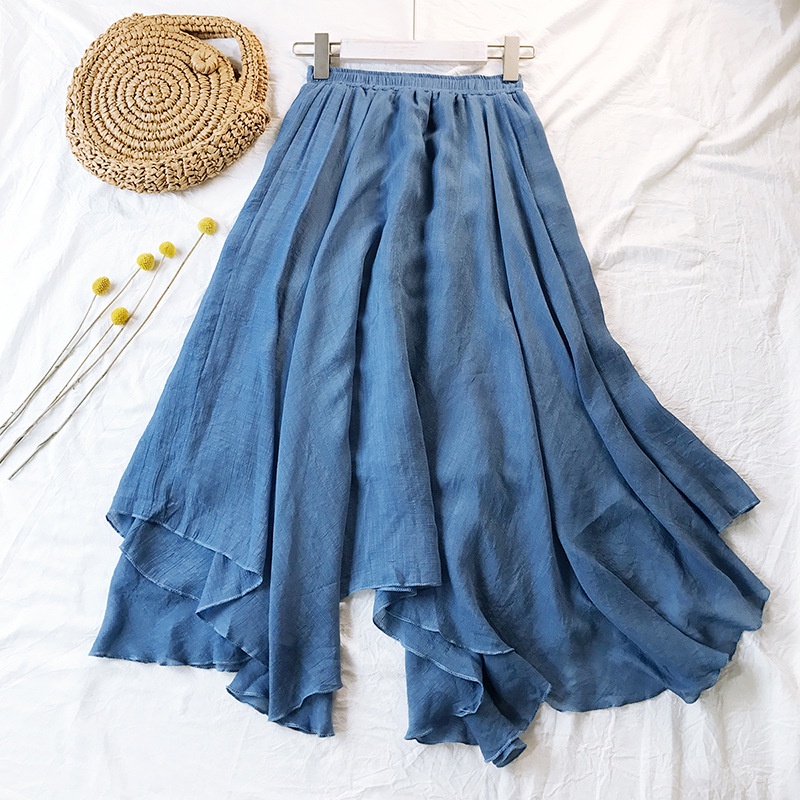 Váy lanh lụa retro cotton mềm VAY51-VAY19