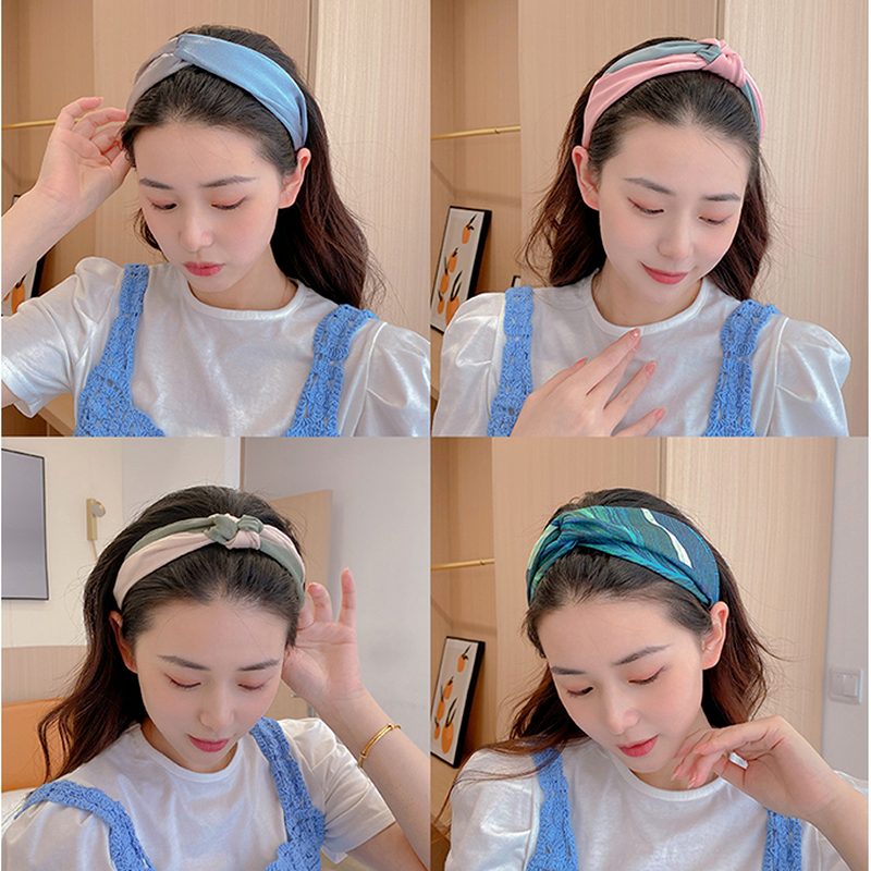 Cài tóc chất liệu lụa mỏng phong cách Hàn Quốc thời trang mùa hè cho nữ