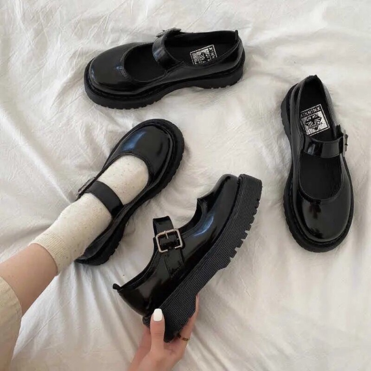Giày Búp Bê Ulzzang Nữ Đế 4 phân Quai Ngang CỰC XINH HÀNG CAO CẤP
