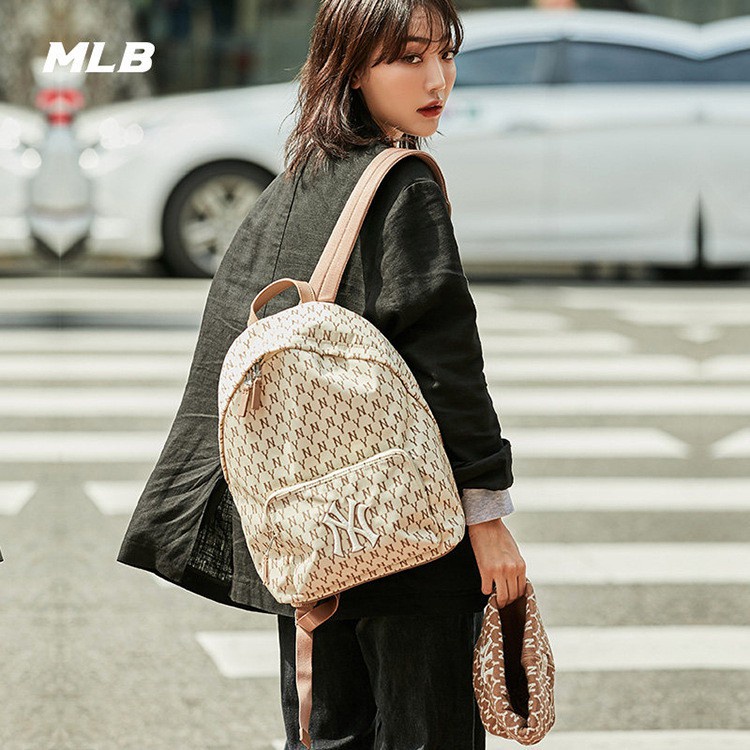 [ TQXK 1:1 ] Balo MLB NY Monogram Backpack Tiếu Chuẩn Hàn Quốc Full Tag Code