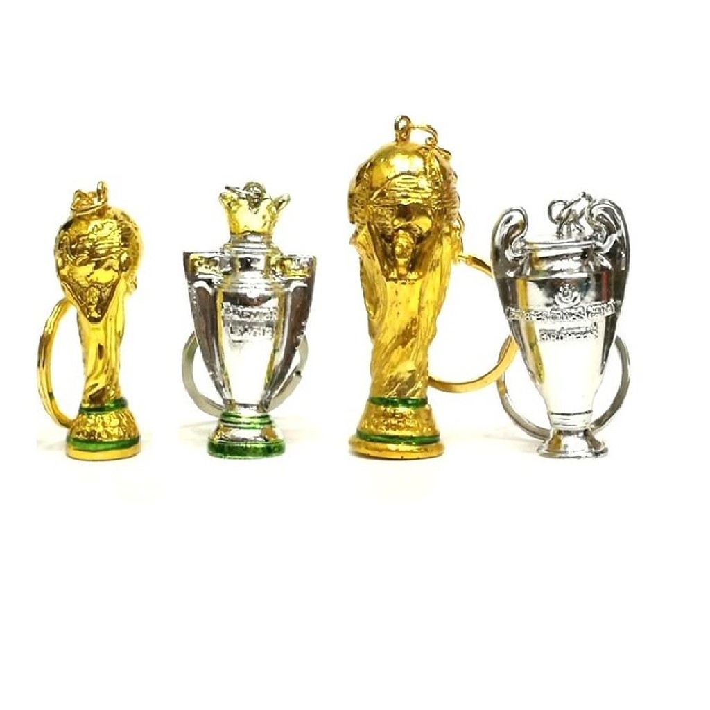 Móc khoá cup inox đẹp độc lạ thể thao giải C1, Ngoại hạng anh, WC 2022 móc khoá xe, khoá nhà, balo dành cho fan bóng đá