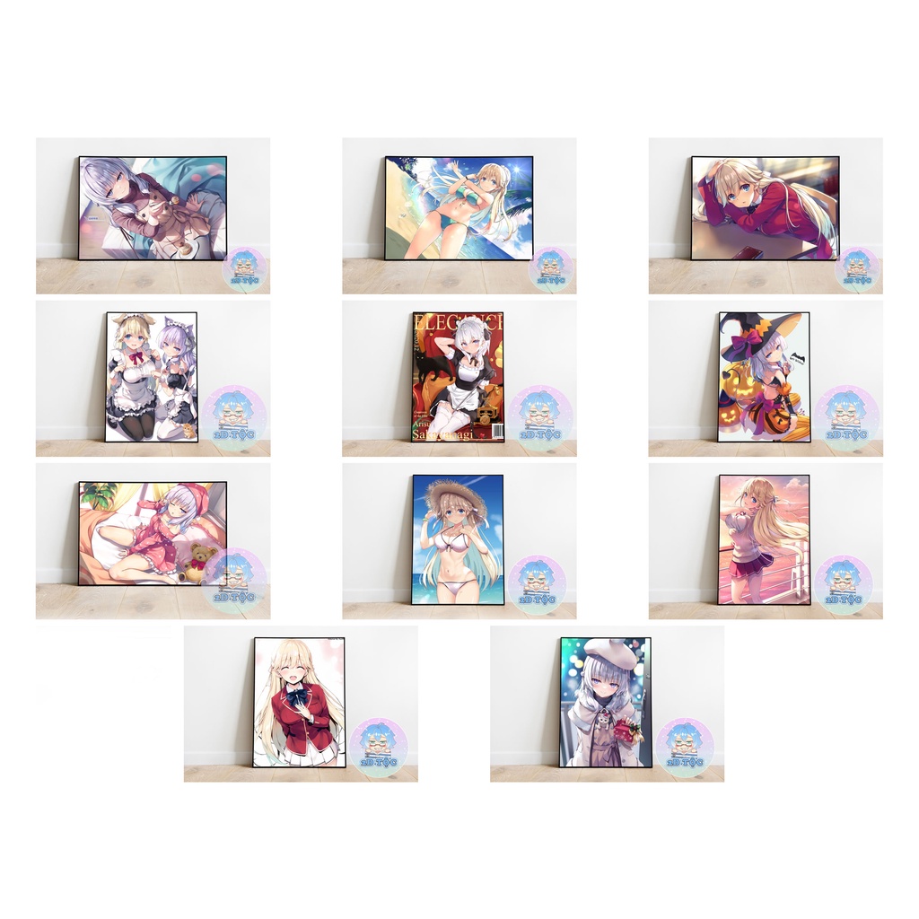 TRANH POSTER A3 NANASE TSUBASA SAKAYANAGI ARISU ANIME MANGA CHÀO MỪNG ĐẾN LỚP HỌC ĐỀ CAO THỰC LỰC - 2D TỘC SHOP