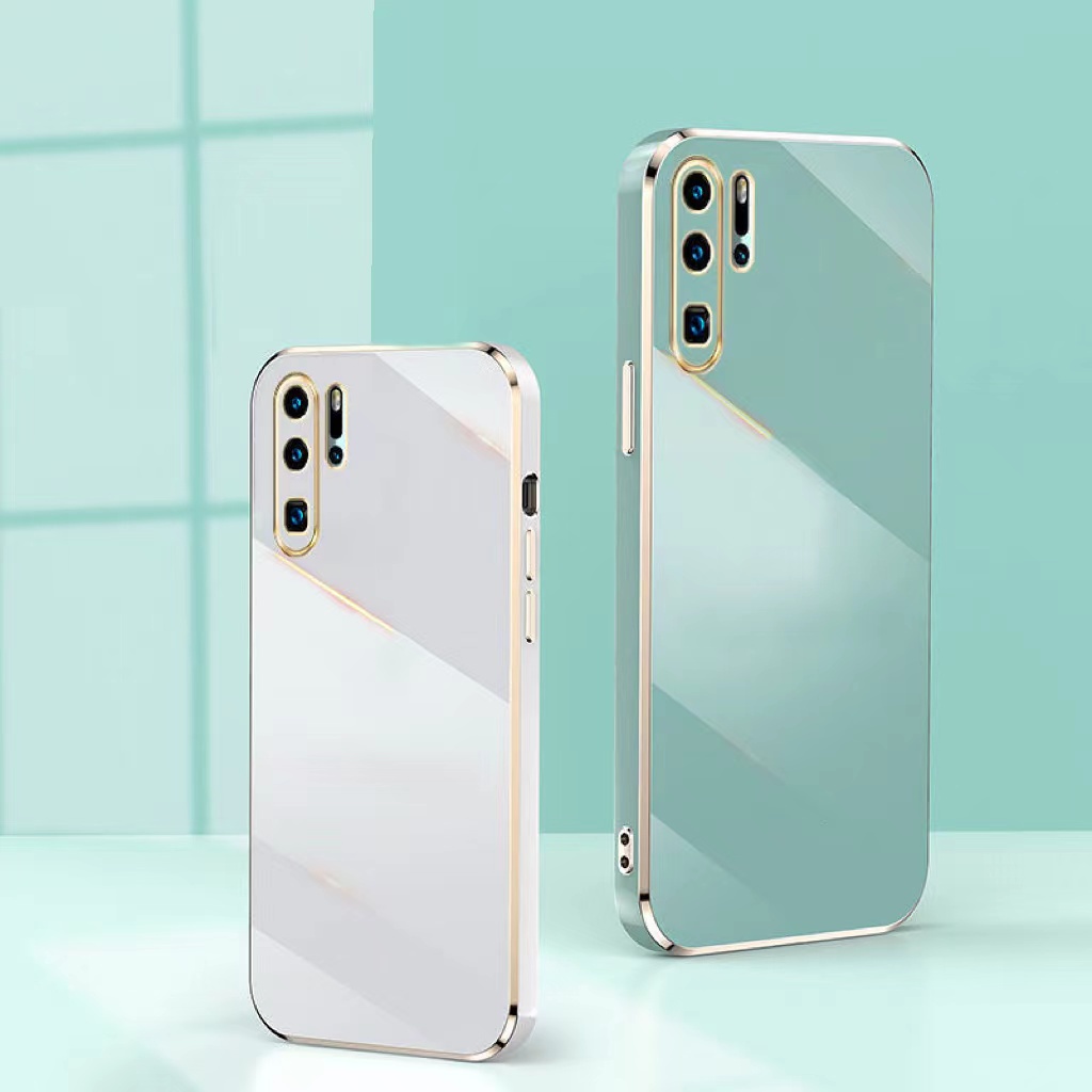 Ốp điện thoại dẻo mạ viền 6d sang trọng cho Huawei P30 Lite P20 Pro 4G 5G 2022