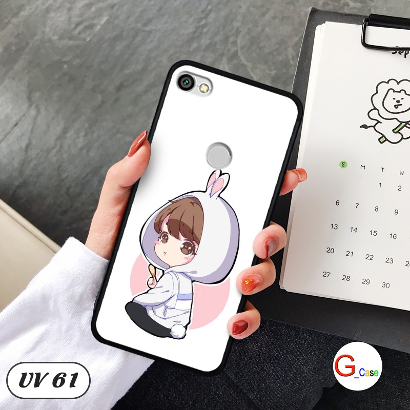 Ốp điện thoại Xiaomi Redmi Note 5A Prime lưng nhám viền cao su dẻo in hình