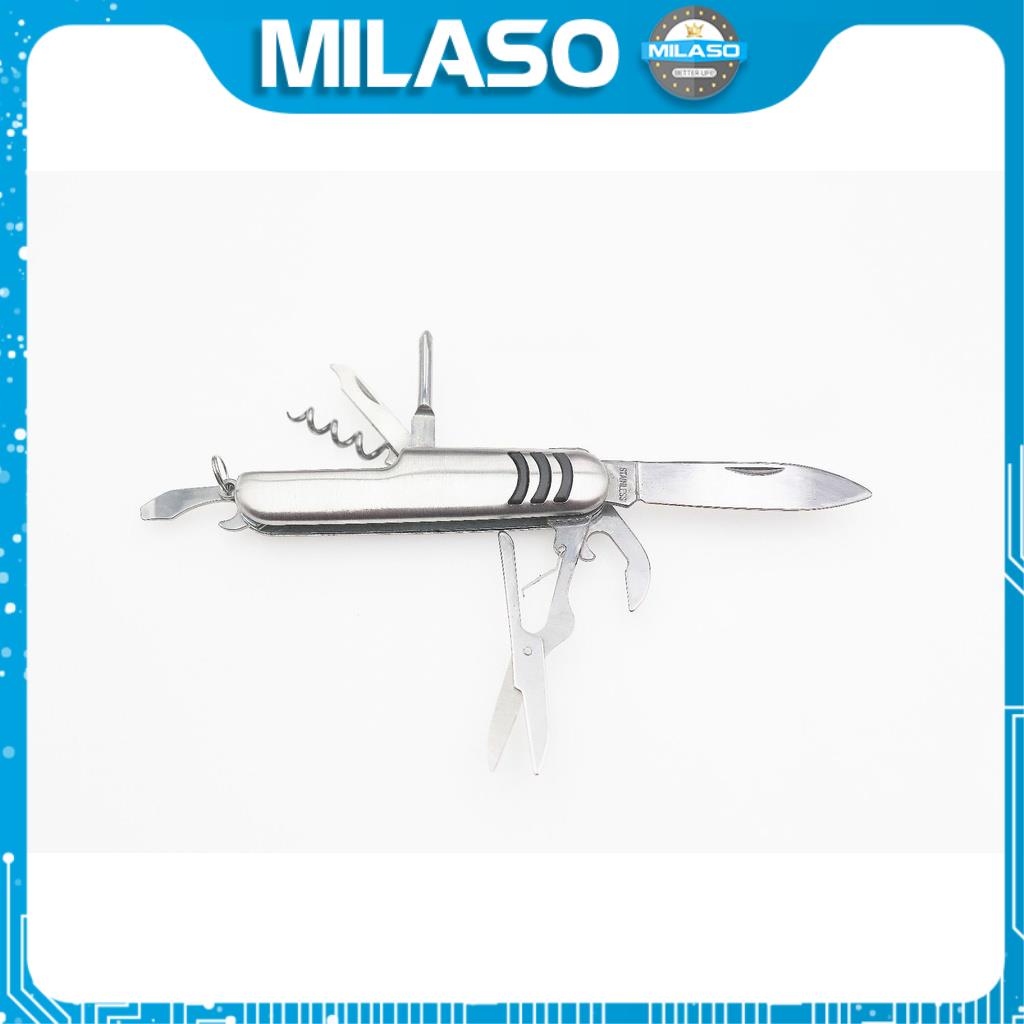 Dao đa năng MILASO dụng cụ đa năng gia đình 11 món dao, kéo, vít, dũa,... sửa chữa tiện dụng HG-001297