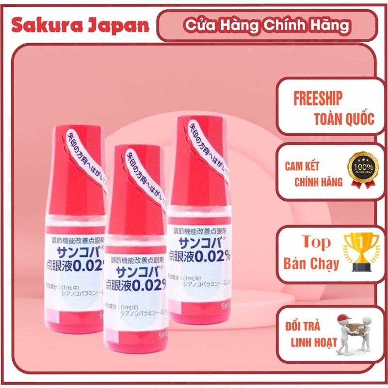 Nhỏ mắt cận thị .phục hồi thị lực.không tăng độ sancoba