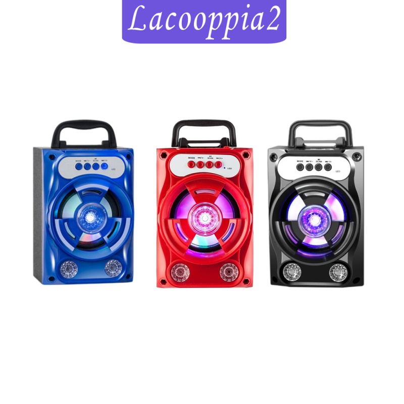 Loa Bluetooth Không Dây Siêu Trầm Lacooppia2 Usb Mp3 U Có Đèn Nhiều Màu Sắc