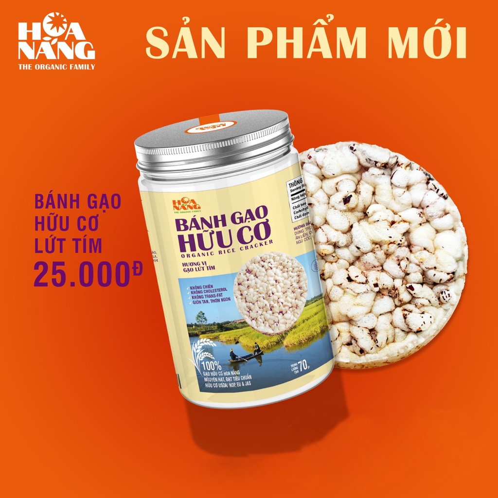 Bánh Gạo Hữu Cơ Hoa Nắng 70g