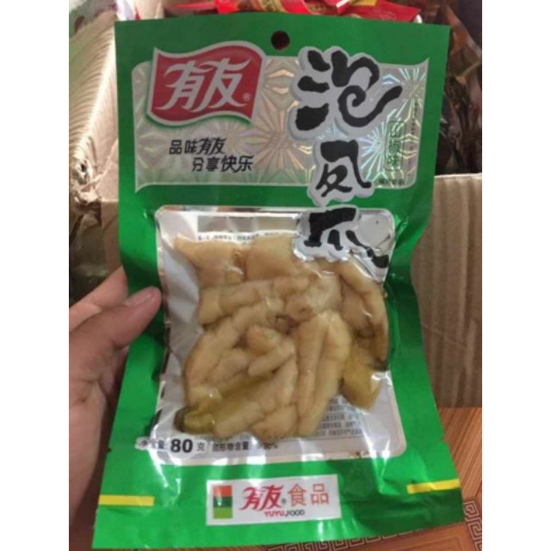 com bo 10 gói chân gà yuyu 180g