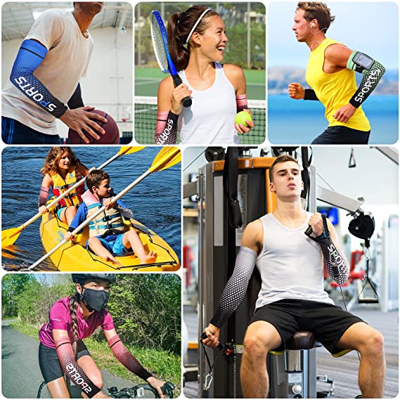 Găng Cánh Tay Chống Nắng / Tia UV Bằng Lụa Lạnh Co Giãn Thoáng Khí Thân Thiện Với Da Thời Trang Unisex