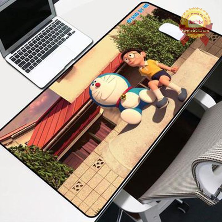 Bàn di chuột khổ to có viền Nobita Doremon Stand By Me – Tấm lót chuột bản to 80x30cm