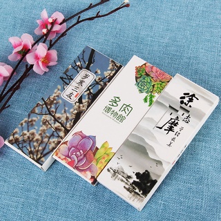 Hộp 30 thẻ đánh dấu sách hình phong cảnh thế giới sáng tạo