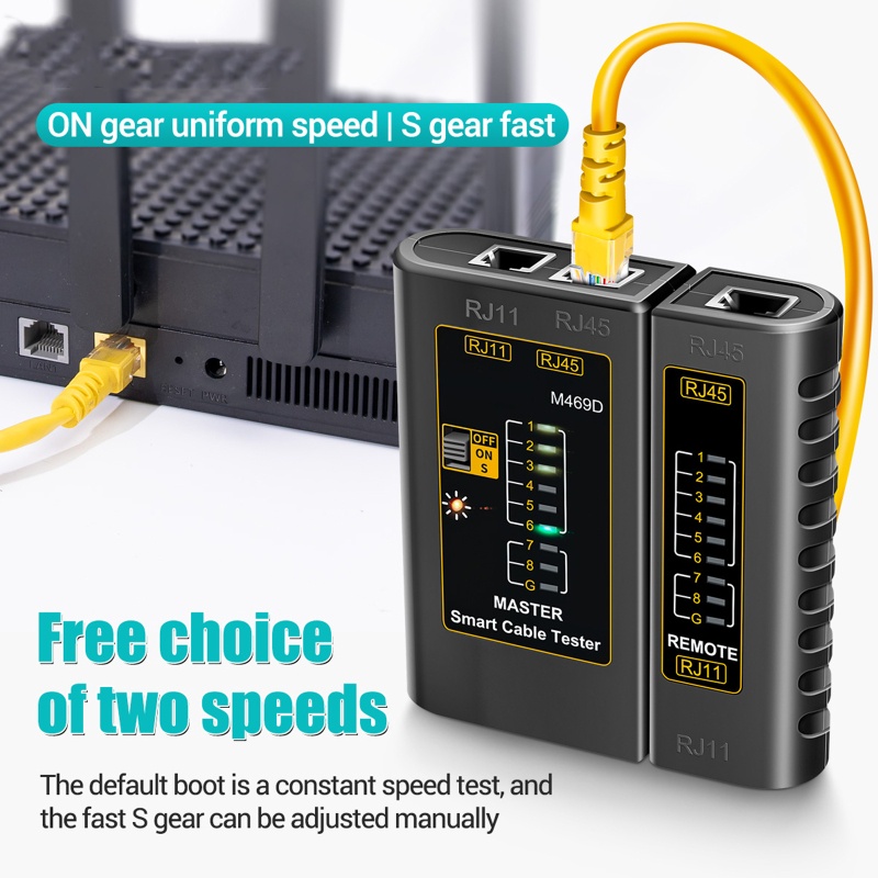 Dụng Cụ Kiểm Tra Sửa Chữa Dây Cáp Mạng Đa Năng RJ45 Lan RJ45 + Rj11