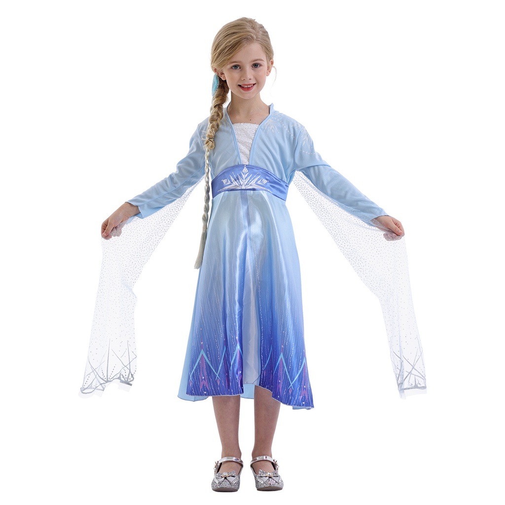 Đầm Công Chúa Elsa 2 Xinh Xắn Cho Bé Gái