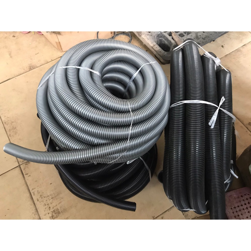 Ống hút bụi gân nhựa 2m cho máy công nghiệp đường kính 32mm - Đầu ống hút cho máy hút bụi
