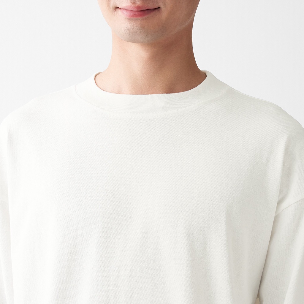 Muji Áo Thun Vải Jersey Sợi Dày Dài Tay | BigBuy360 - bigbuy360.vn