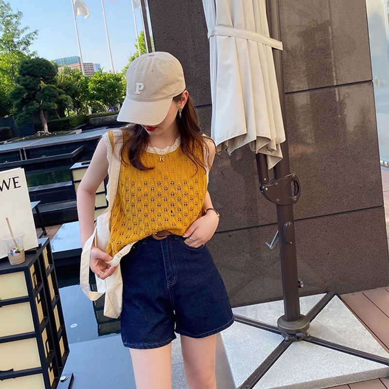 Áo kiểu IELGY chống nắng ngắn lưng phong cách ngọt ngào dành cho nữ