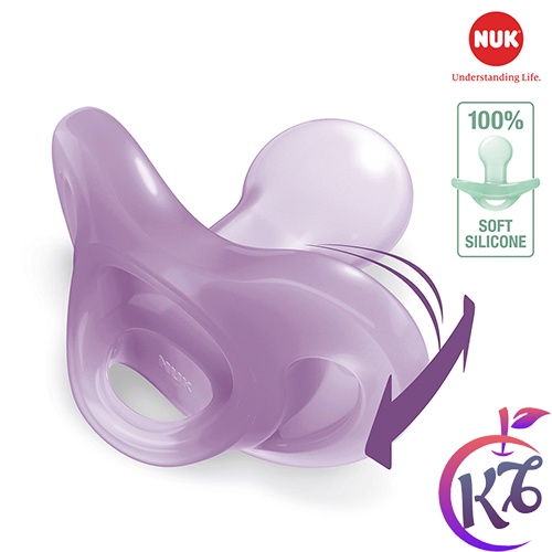 Ty ngậm NUK Sensitive Silicone cho bé 6-18 tháng (1 cái/hộp) - NU33087 (4 màu) - ti giả cho trẻ sơ sinh