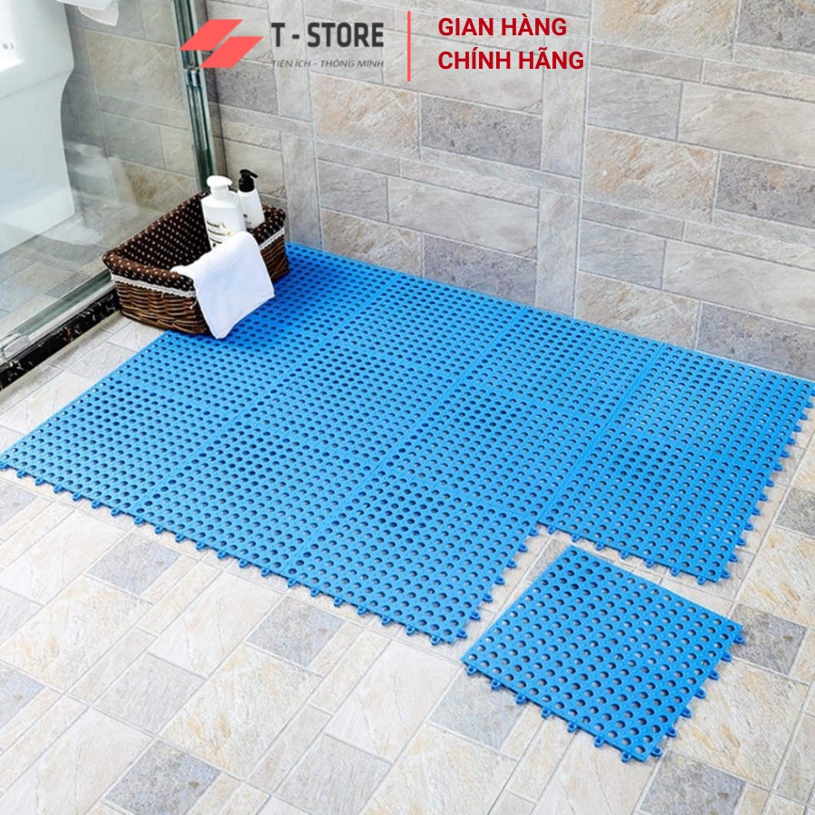 Tấm lót sàn nhựa Sienna kháng khuẩn,chống trơn,trượt kt30*30 cm sạch sẽ,thoáng mát,êm chân,an toàn cho trẻ em