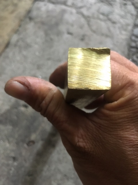 Đồng vàng thanh vuông 25mm*25mm