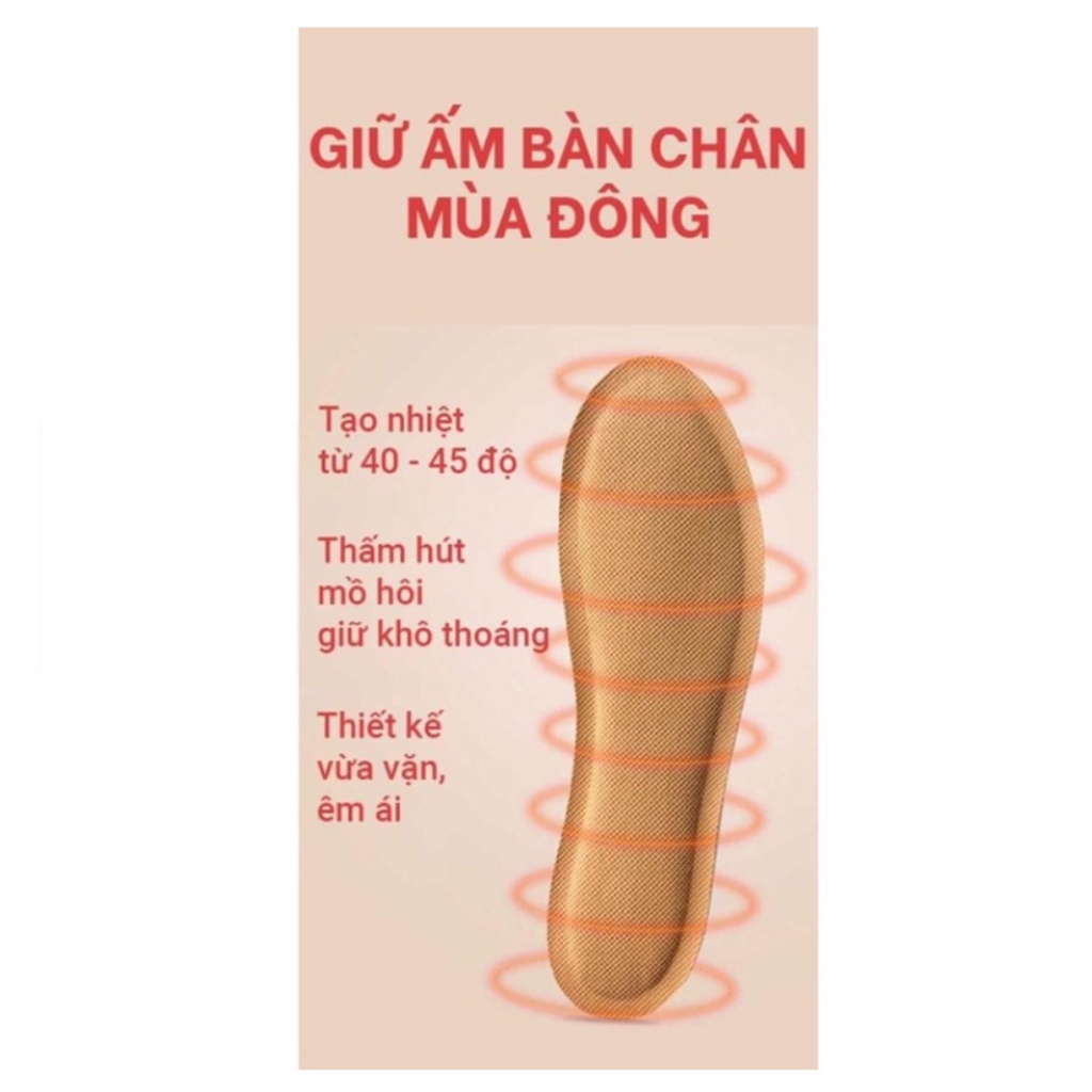 Miếng lót giày giữ nhiệt thảo mộc miếng dán giữ nhiệt bàn chân ngải cứu