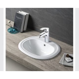 Chậu rửa mặt  cao cấp Keli KPL-C690, dương vành, bảo hành 10 năm