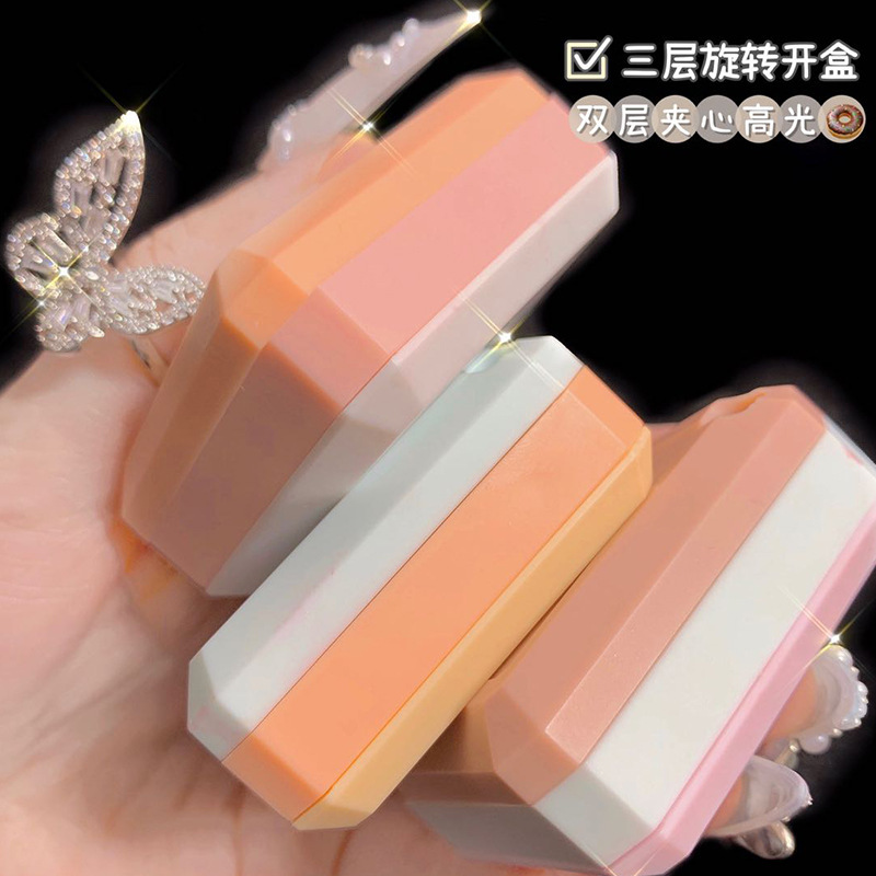 (Hàng Mới Về) Phấn Má Hồng Hai Lớp Màu Cam Máu Cam | BigBuy360 - bigbuy360.vn