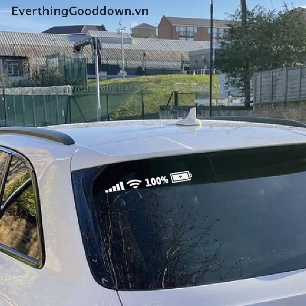 Everthinggooddown Sticker Vinyl Dán Kính Chắn Gió Xe Hơi In Hình Vui Nhộn