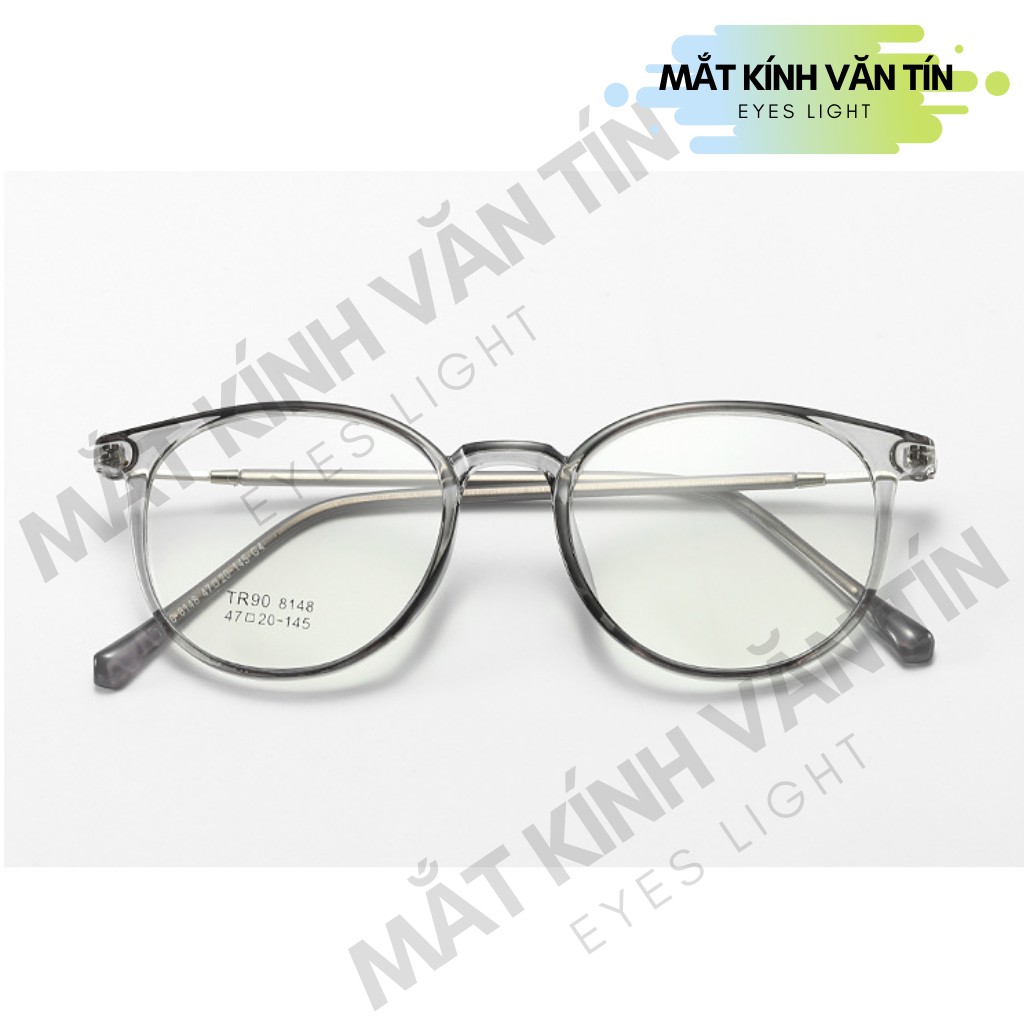 Gọng kính cận Eyes Light T8148 nam nữ mắt kính tròn càng nhựa pha kim loại nhiều màu | BigBuy360 - bigbuy360.vn