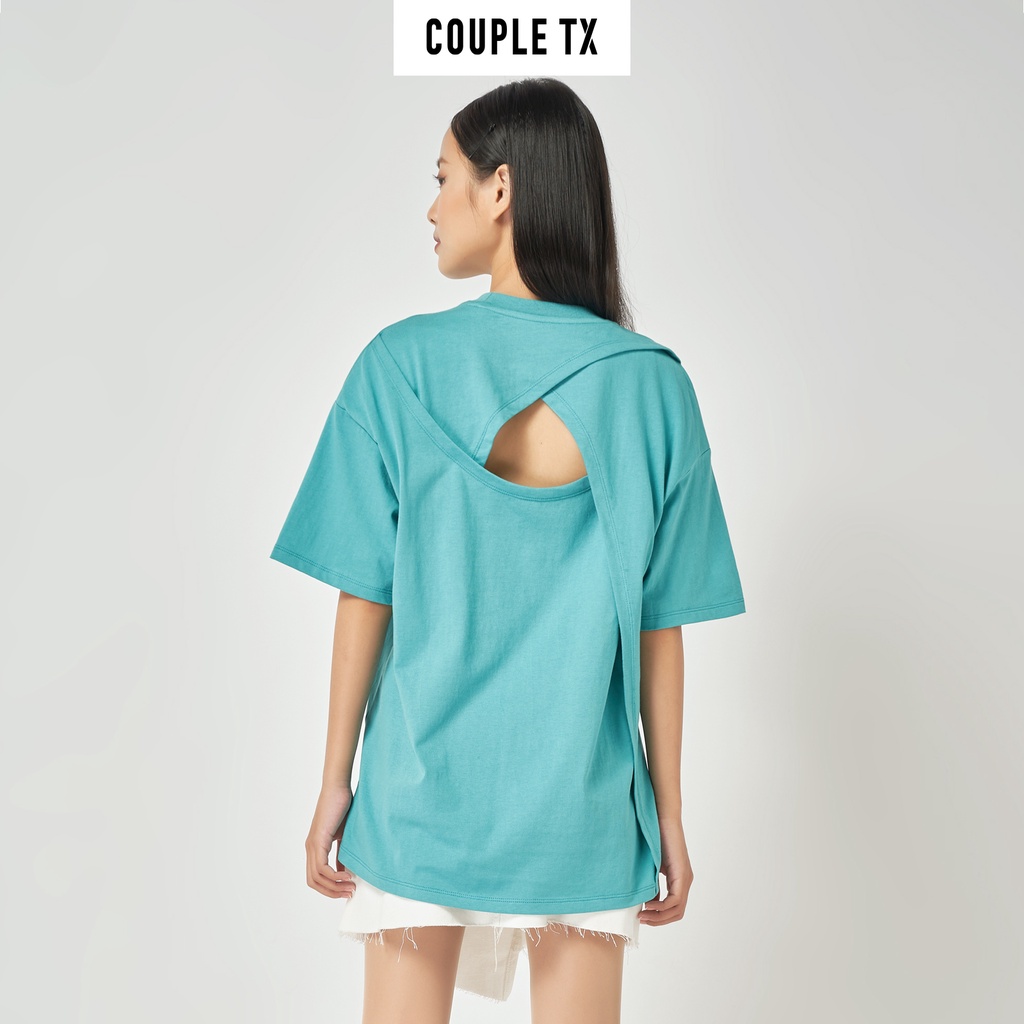 Áo Thun Oversize Cắt Cúp Thân Sau Couple TX WTS 2073