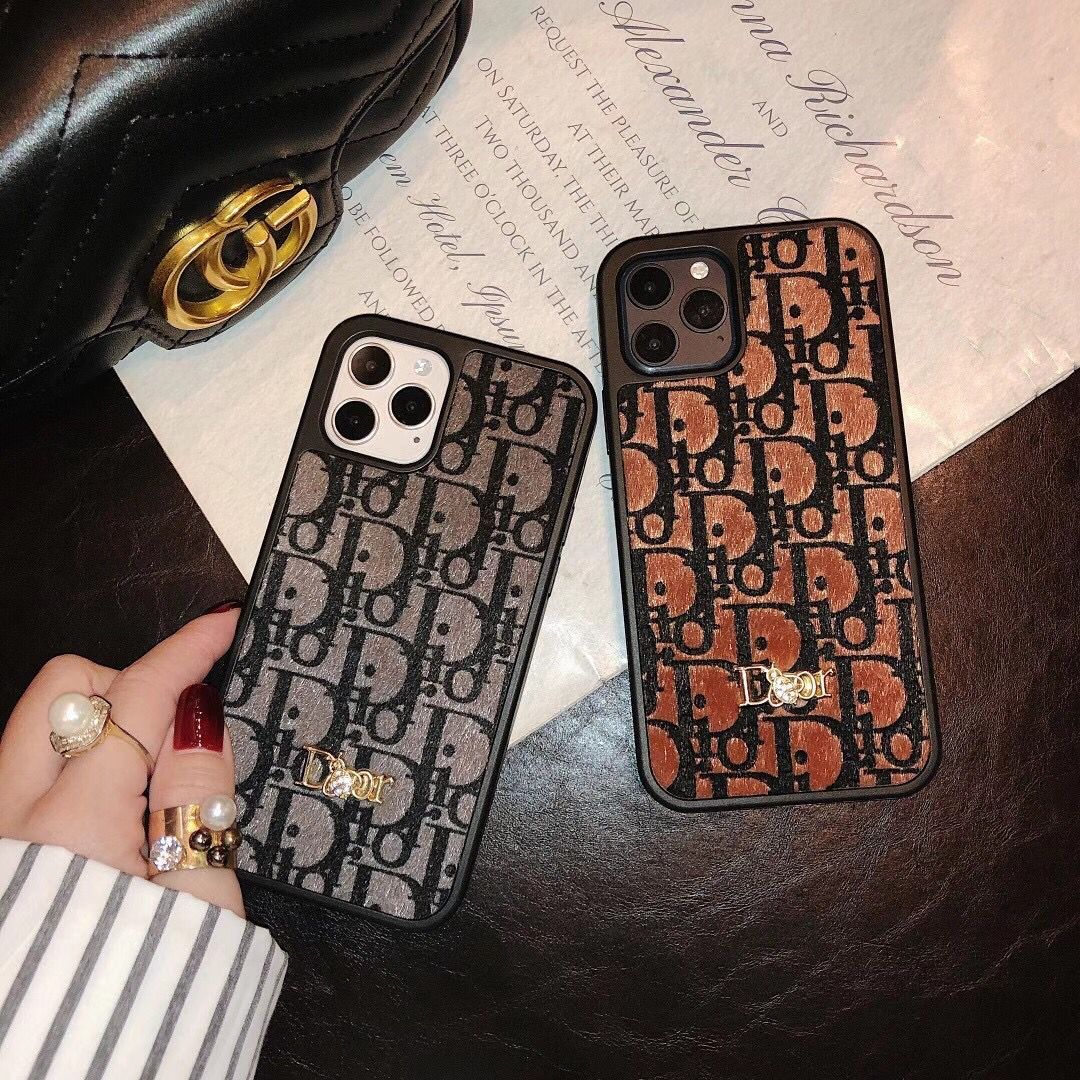 Ốp Điện Thoại Bằng Da Họa Tiết Logo DIOR Sang Trọng Cho Iphone 12 Pro Max 12 Mini 11 Pro Max Xs Max Xr Se 2020 7 8 Plus | BigBuy360 - bigbuy360.vn