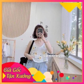 Áo đan lưới hoa cúc siêu đẹp