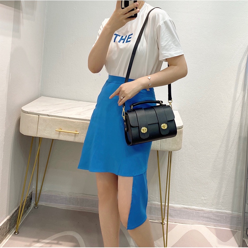 Túi đeo chéo vai  IELGY có khóa gài thời trang sành điệu cho nữ