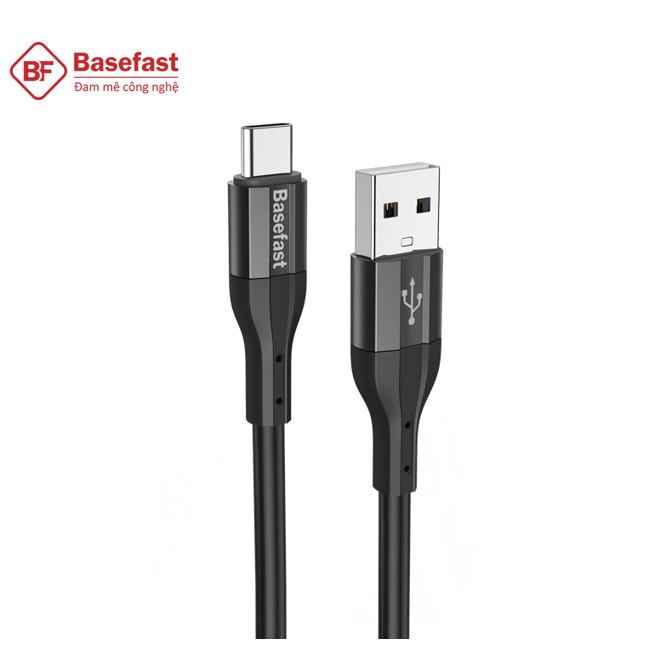 Cáp Sạc Nhanh TypeC Cao Cấp Basefast CS51A - Dây Sạc Nhanh 3A Silicon Chống Quá Tải Nhiệt