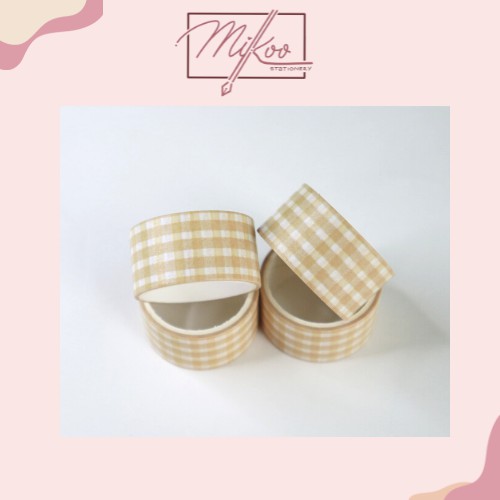Set Washi Tape Caro Pastel Đáng Yêu Nhiều Màu