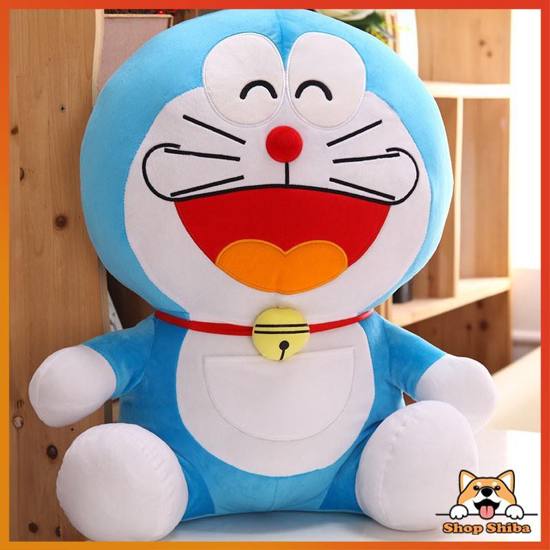 Gấu Bông Doraemon Ôm Dễ Thương 60cm - 100cm Vải Nhung Mềm Mịn