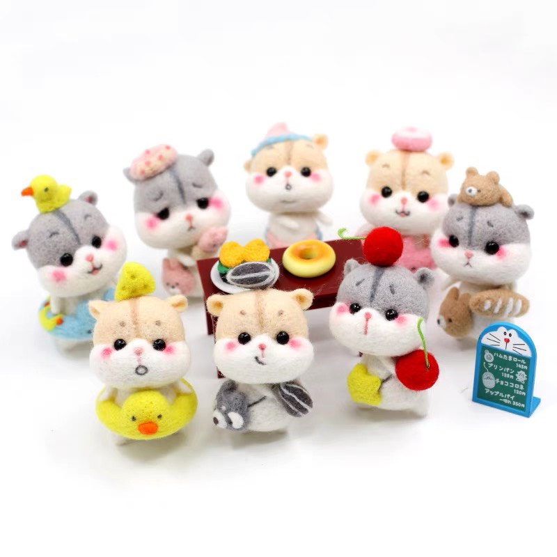 Len Chọc Handmade, Bộ Kit Len Chọc Chuột Hamster Tinh Nghịch
