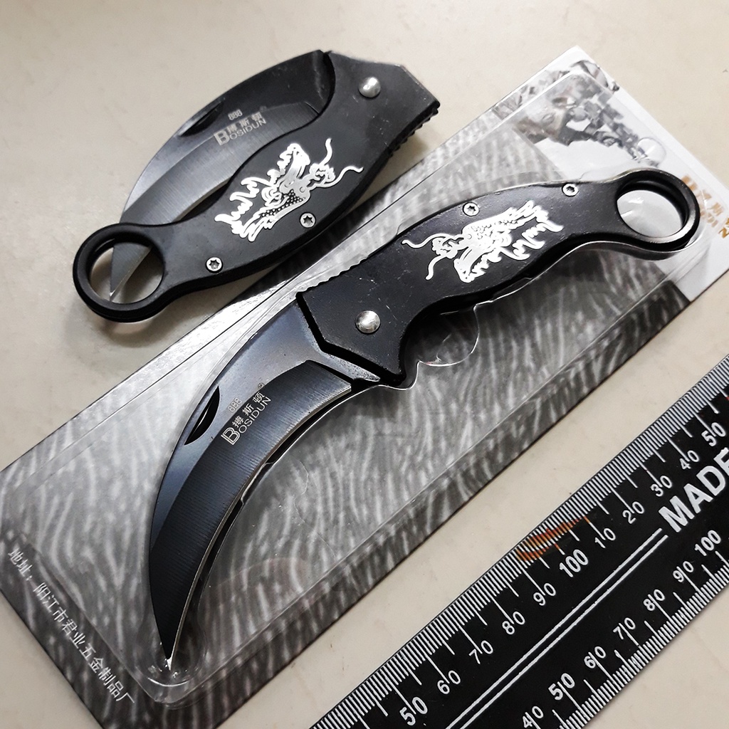 Dao Phượt Gấp Karambit Bỏ túi Du lịch Gọt hoa quả siêu tiện lợi