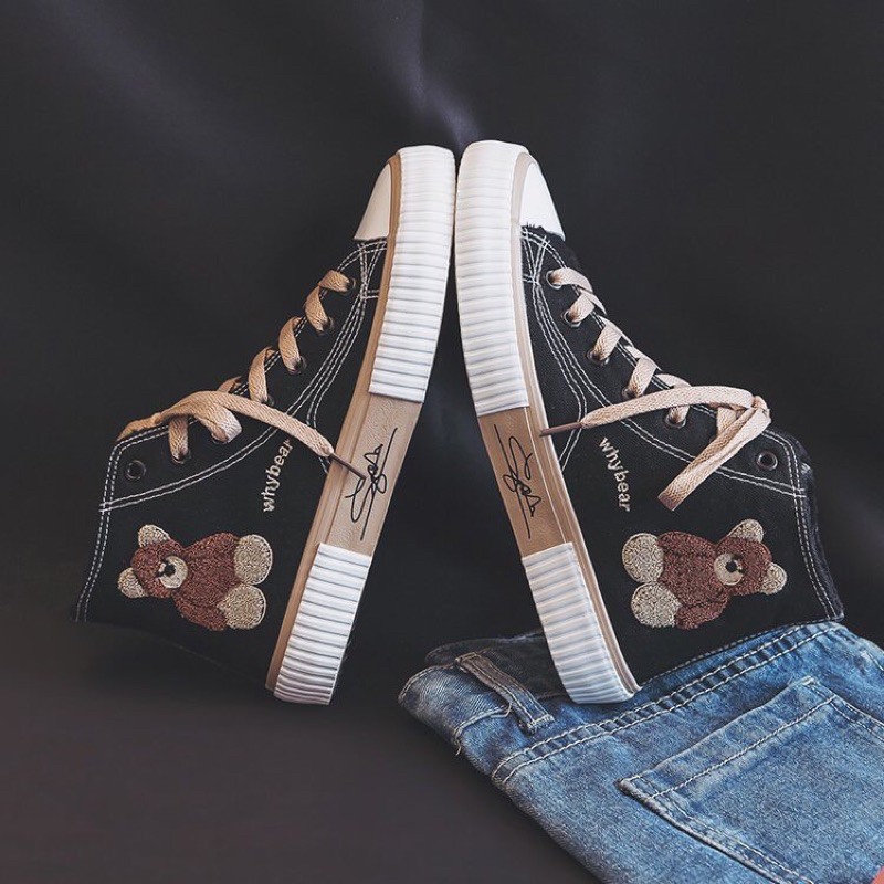 giầy cao cổ gấu nâu kute hot trend