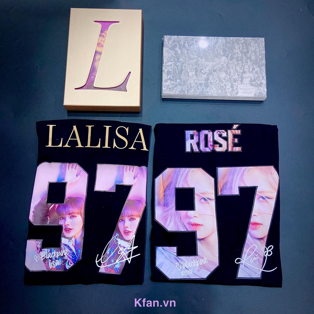 Áo thun K-pop ROSÉ BLACKPINK album - R - nhiều màu dành cho BLINKS